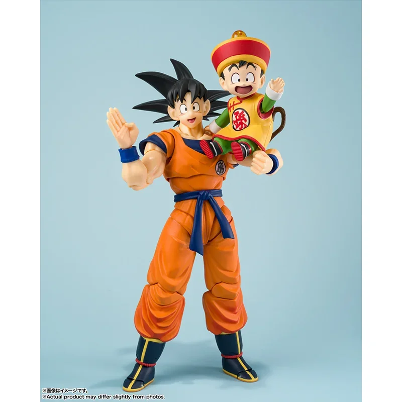 Original Bandai S.H.Figuarts SHF Son Goku & Son Gohan Kid 2024 SDCC Edição Exclusiva Dragon Ball Z em Estoque Anime Modelo Brinquedos