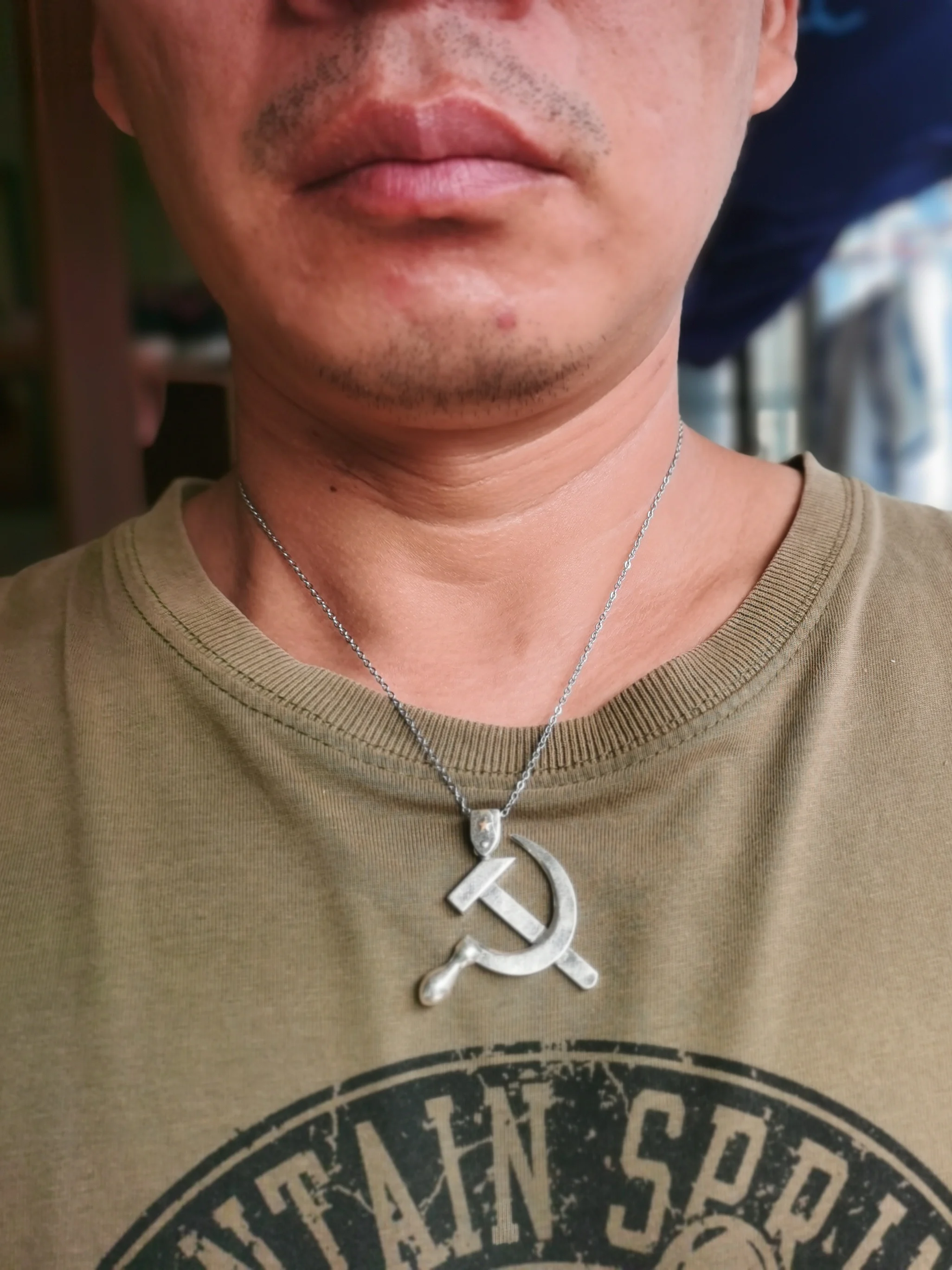 Y2k Charms USSR Faith Hammer and Sickle Pendants Cool Necklace Men\'s Punk Jewelry Chains Boy EDC Gadgets Lovers Girls Gifts