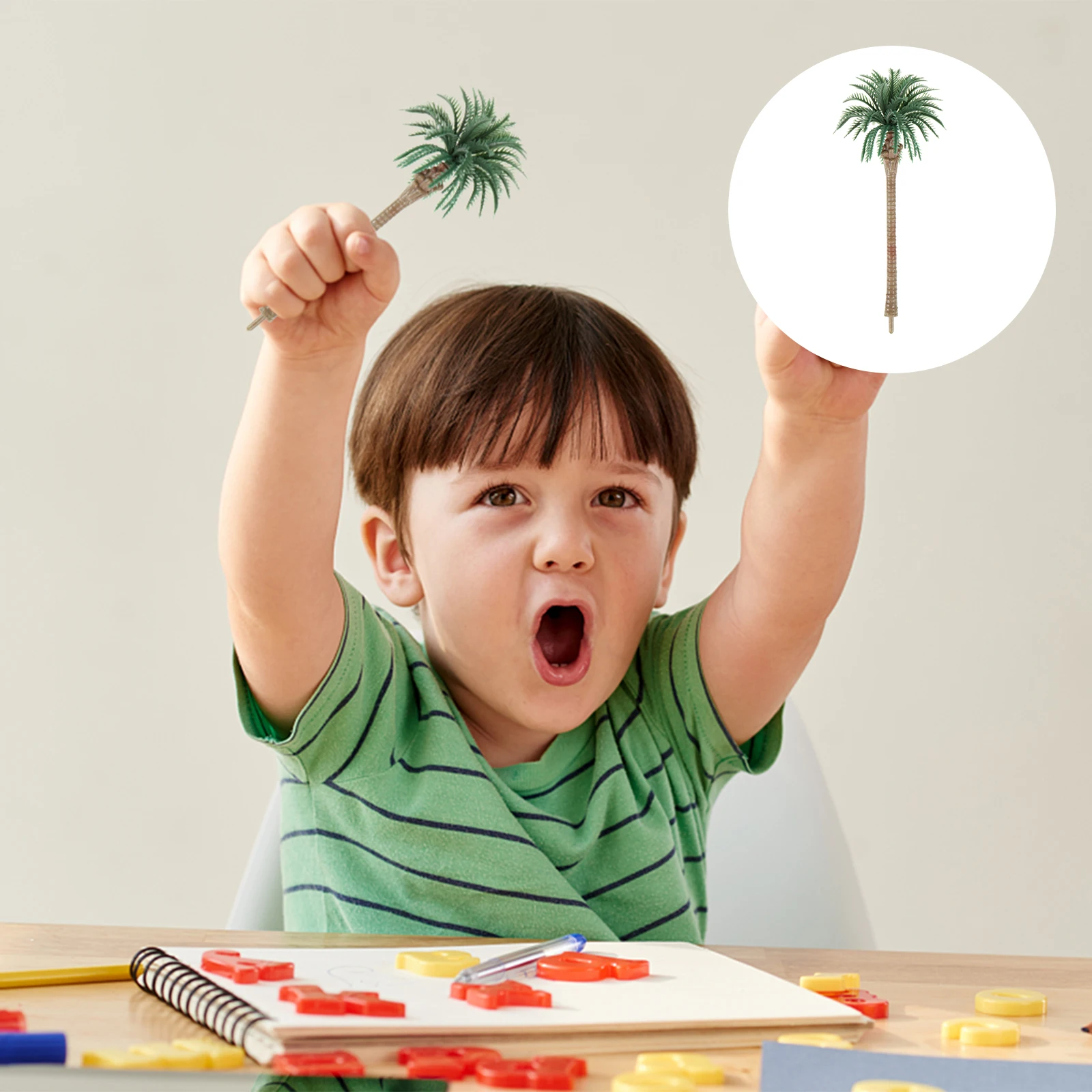 12 pezzi realistici mini alberi finti simulazione micro paesaggio decorazione albero artificiale in plastica ornamento per acquario ufficio domestico fai da te