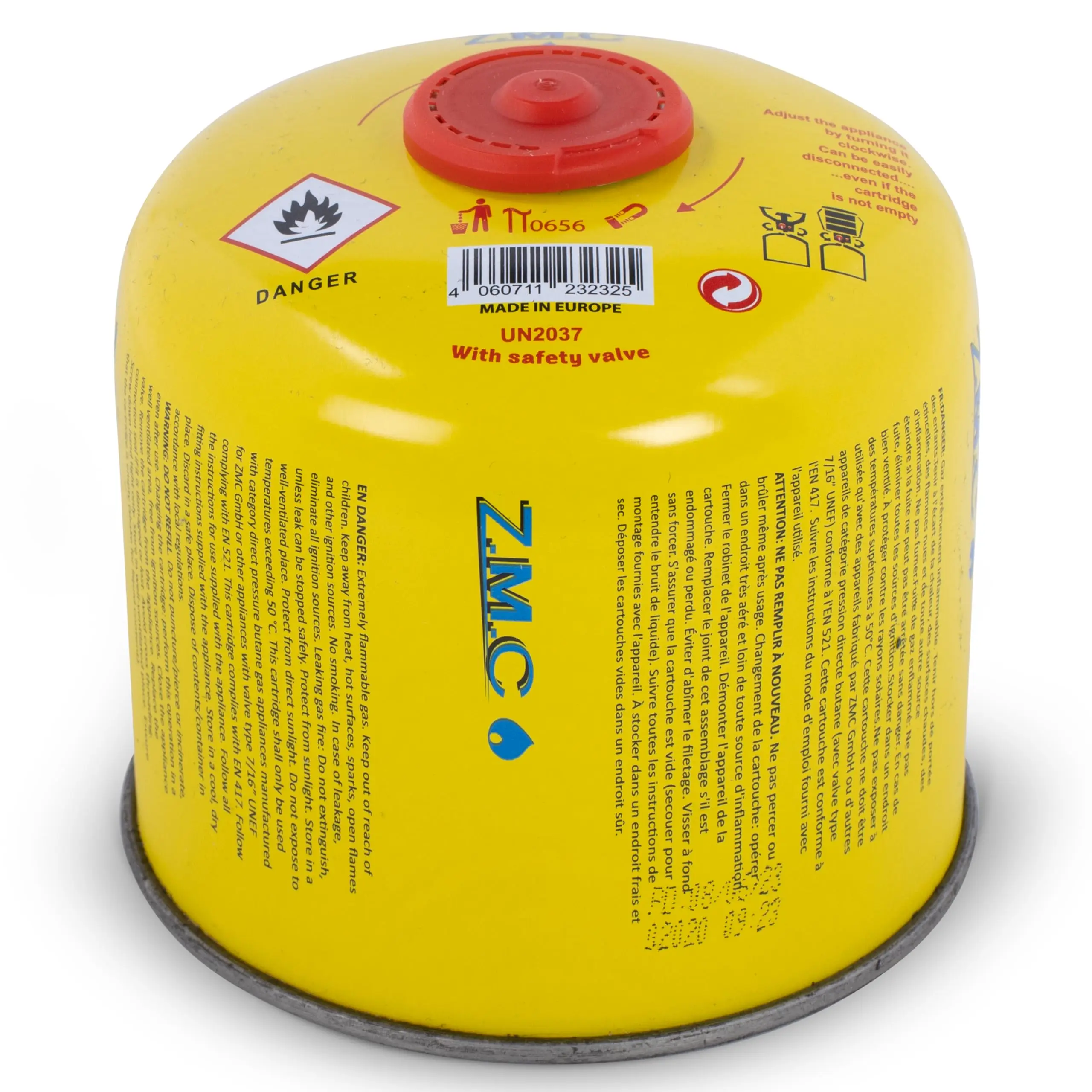 Z.M.C 1x - 14x wählbar Gaskartusche 300g 600ml Butan Propan Schraubventil EN417 Camping