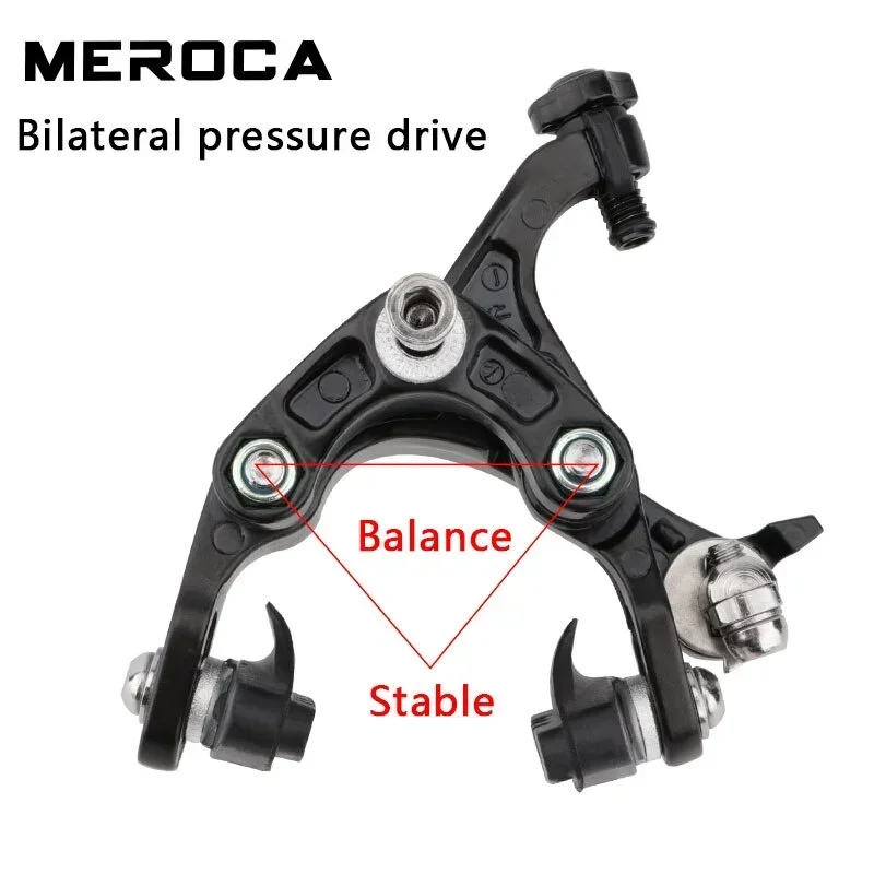 MEROCA Road Bike Dual-Pivot C-Brakes Aluminum Alloy, 47-57mm Reach, Front/Rear Calipers, for Fixed Gear/Road Bikes Cycling Parts