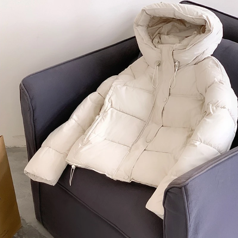 سترة شتوية جديدة ناعمة دافئة من القطن لشتاء 2025 معطف نسائي فضفاض متعدد الاستخدامات من القطن سترات عصرية غير رسمية من القطن #6