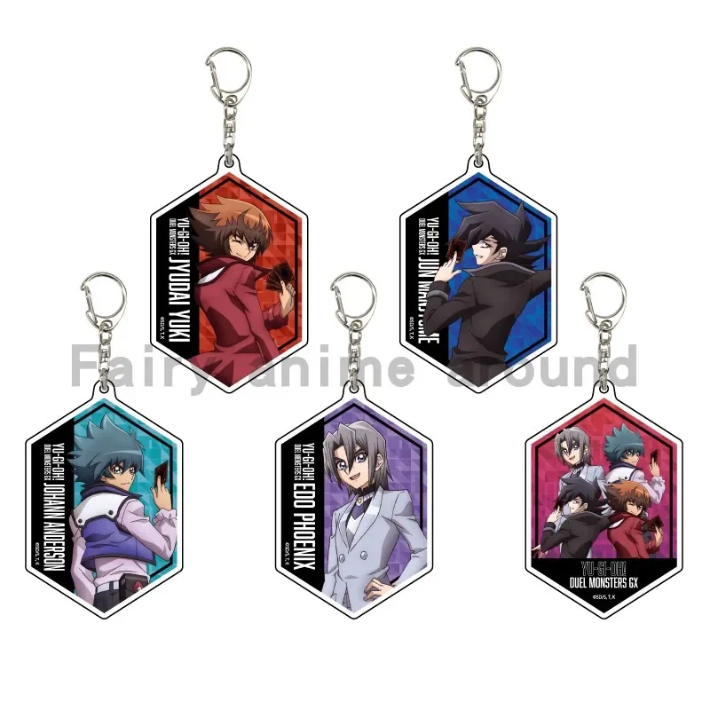 

Игра Ю-Ги-О! GX брелок кукла аниме YuGiOh Yuki Judai Manjoume Jun Johan Anderson акриловый брелок кулон для подарка