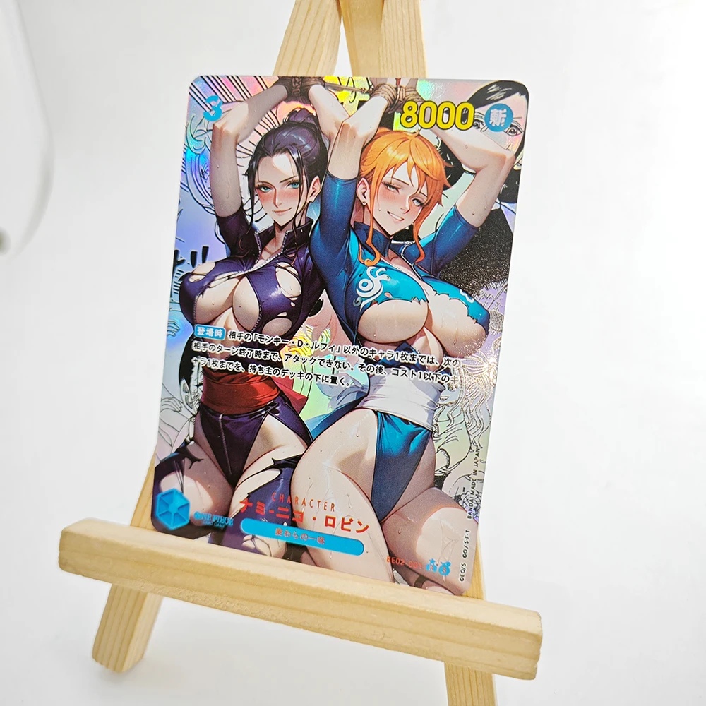 ワンピースビビナミヤマトハンコック DIY 9 ピース/セット虹屈折レーザーテクスチャコレクションカードアニメ少年ホリデーギフト