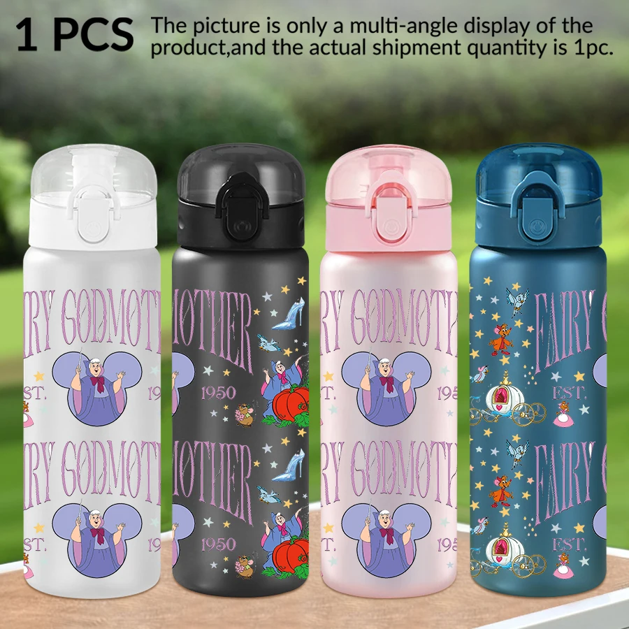 

1Pc Disney Sandy Cinderella pattern 26oz plastic water bottle outdoor sports water cup birthday/Homecoming gift