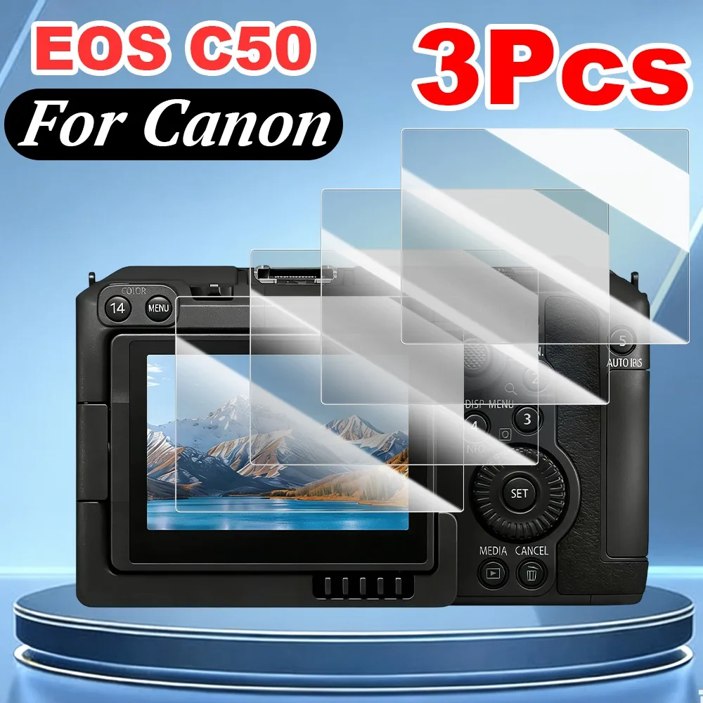

1-3 шт. Защитное стекло из закаленного стекла для камеры Canon EOS C50, ЖК-дисплей, защита экрана, защита от царапин, HD прозрачная защитная пленка
