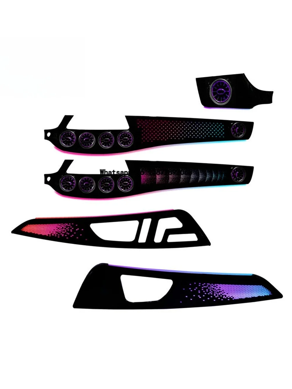 

64-color Interior LED Ambient Light for CLS W218 air Vent Kit Dynamic Atmosphere Light Symphony 2012-2017