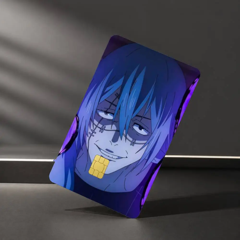 J-Jujutsu K-Kaisen M-Mahito Sticker Film Tape Skin for Credit Card Debit Card Waterproof Stickers