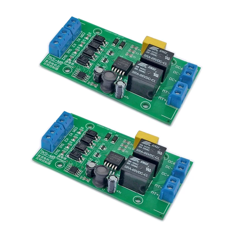 2X DC 6V 12V 24V DC Motor Forward And Reverse Controller 20A With Limit Relay Driver Lifting Control Board P0