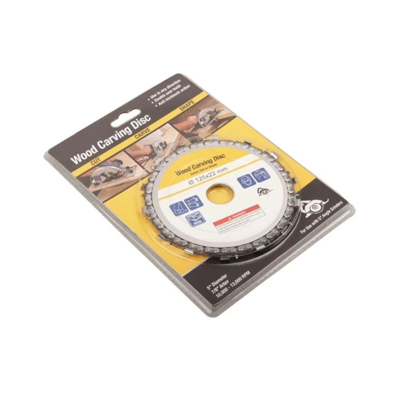 Disco de rebarbadora angular de 4/5 polegadas, placa de corrente, ferramentas de corte de madeira práticas