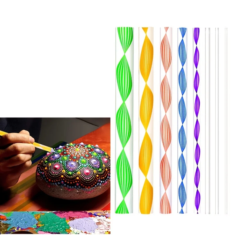 Mandala tools 13pcs/8pcs/5pcs diy graffiti embellishment drawing stick template dot dot drill pen combination