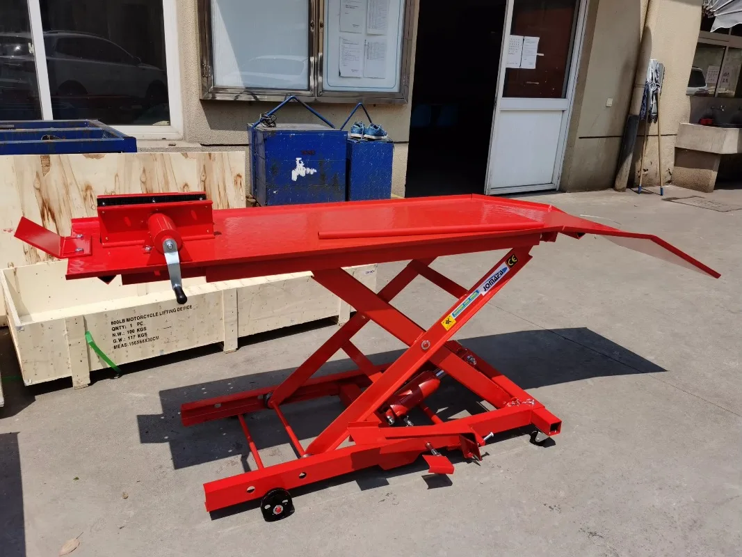 2025 نمط جديد عالي السمعة 800 رطل مقص دراجة نارية رفع وحامل وقوف السيارات