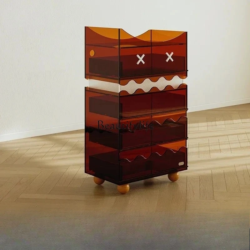 

Medieval acrylic chest, sofa side cabinet, bedroom storage, decorative porch, dining side cabinet