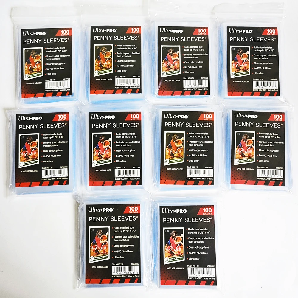 

10 Packs Ultra PRO Clear Card Sleeves 67x94mm Suitable for Protect Trading&Game&KpopPhoto Cards-Ideal for Cards Collectors