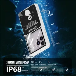 IP68 Waterproof Case for Xiaomi Mi 15 Pro 14 13 12 11 Lite 10 11i 11T 11X 12X 12S 12T 13T Diving Cases 360 Shockproof Protected