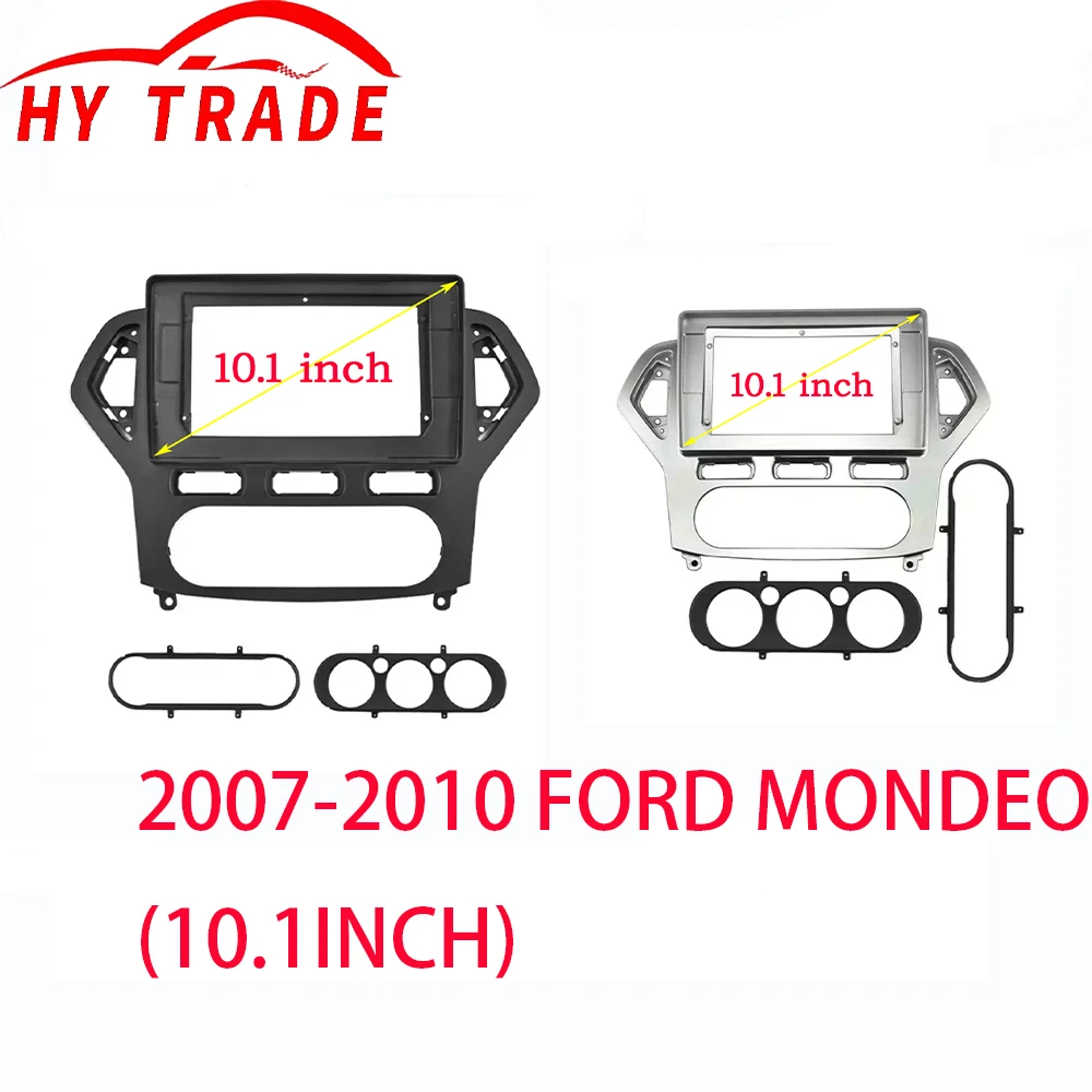 

Комплект отделки автомобильной панели для Ford Mondeo 4 2006 2007 2008 2009 2010, двойной Din автомобильный радиоприемник, DVD рамка, аудио адаптер, панель приборной панели