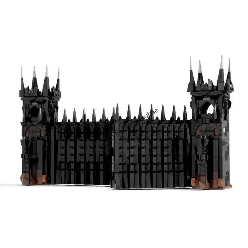 NUOVO 10510PCS MOC Il Signore degli Anellied Movie MOC LOTR Black Gate Modello FAI DA TE idee creative Giocattolo per bambini Assemblaggio Puzzle Regalo di compleanno