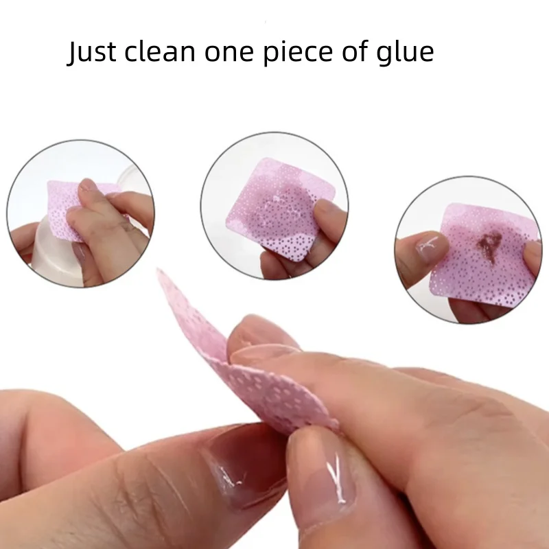 300 teile/paket Nagellack Entferner Baumwolle Pads UV Gel Nagellack Entferner Reinigung Papier Pads Nagellack Nagellack Wimpern Sauber
