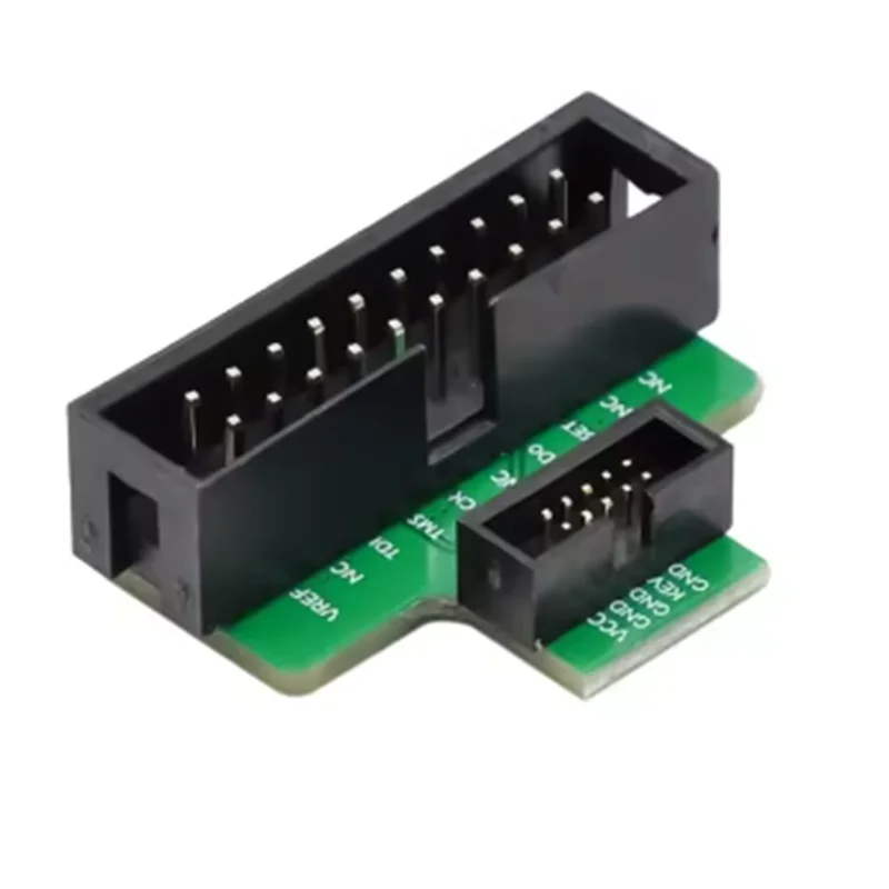 Original 1.27mm JTAG adapter board standard 20 pin 2.54mm to 10 pin 1.27mm supports JLINK/SWD