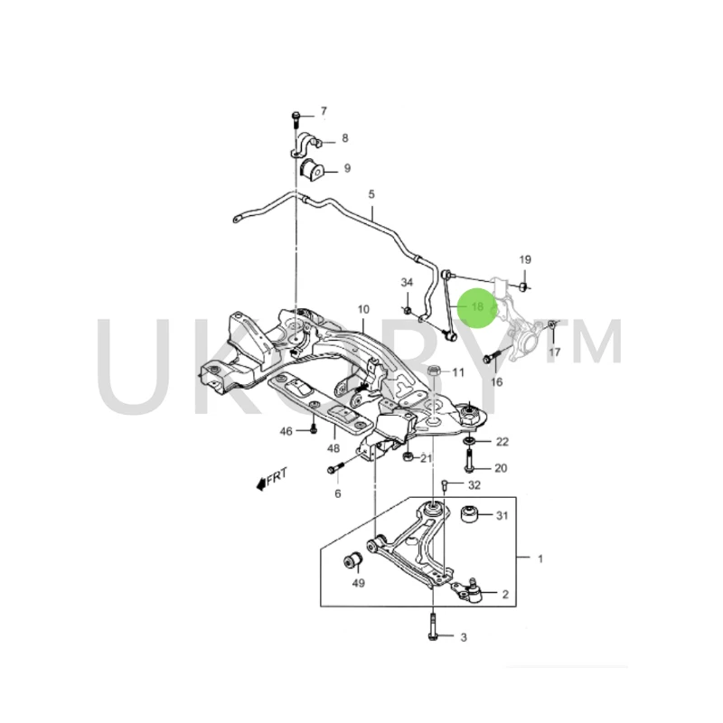 96403099 96403100   Подходит для Bu ic k Excelle. Шаровая головка передней и задней параллельной планки, шаровая головка балансира.