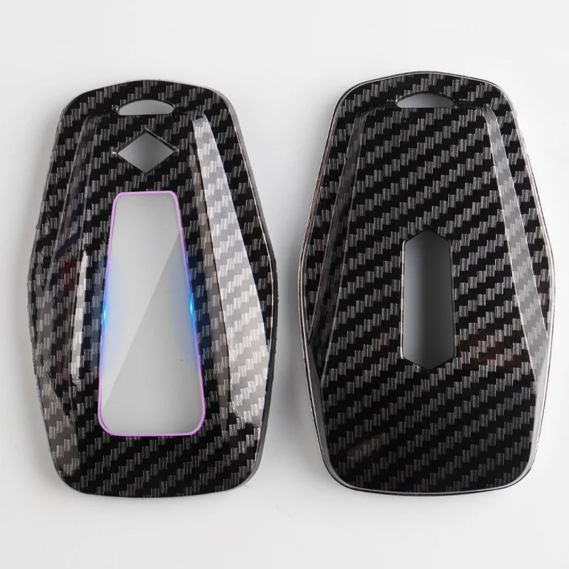 Ultimate Protection and Enhanced Style: 1PCS Premium All-Inclusive Carbon Fiber Key Shell for Geely and Trumpchi Car Keys