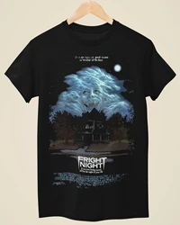 Fright Night - Movie Poster Inspired Unisex Black T-Shirt Oversized TShirt Men Clothing  Jojo Bizarre Adventure Hunter X Hunter