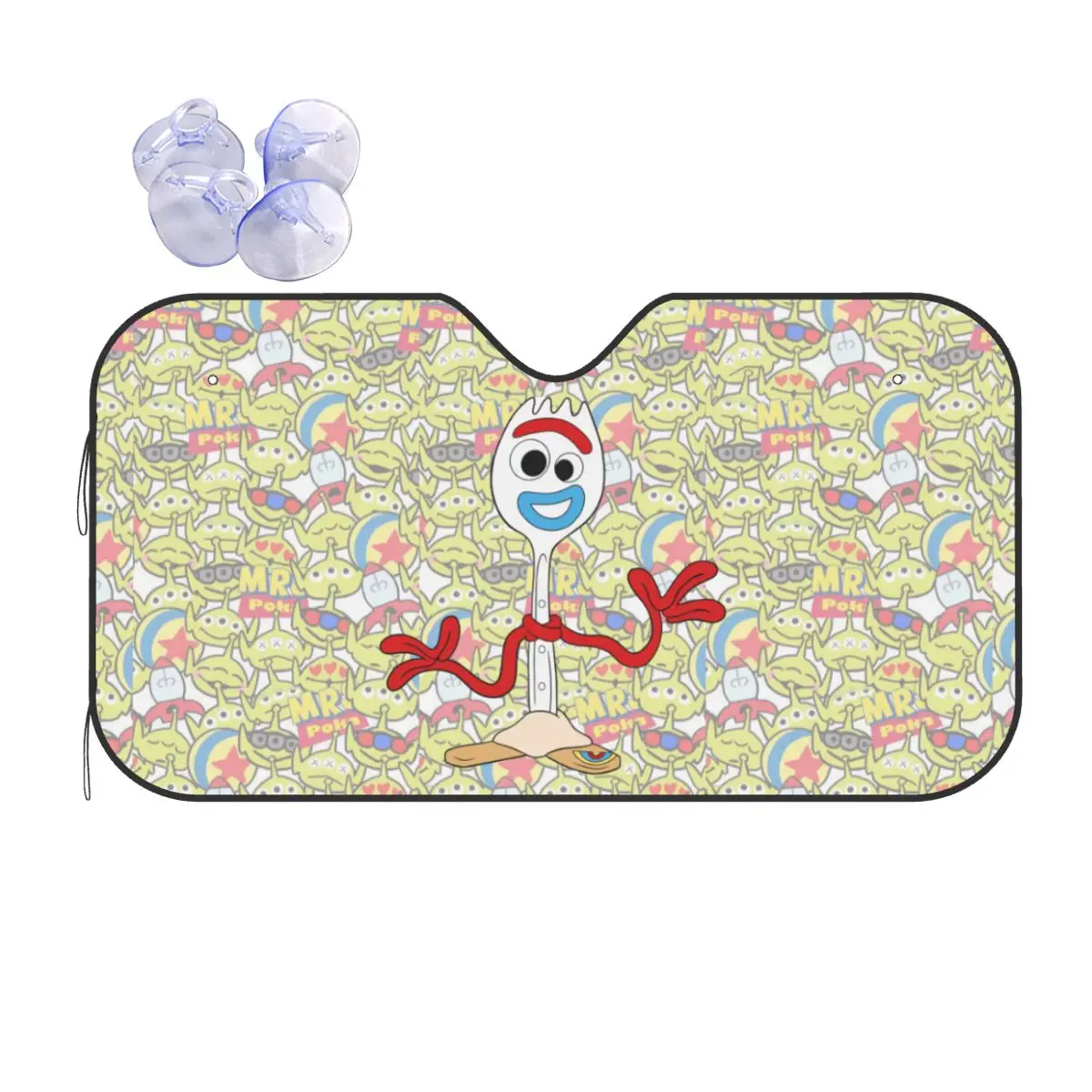 

Custom Toy Story Cartoon Windshield Sunshade Folding Reflective Sun Blocker Front Window Shade Visor