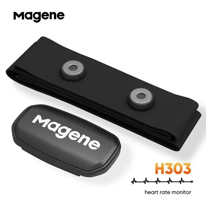 Magene H303 Heart Rate Sensor Bluetooth ANT Upgrade H64 HR S3 Monitor With Chest Strap Dual Mode Computer Bike Sports Band Belt