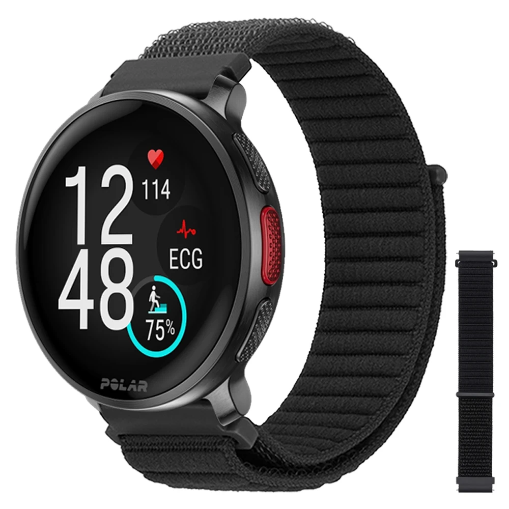 Pulsera de nailon de 20/22mm para POLAR VANTAGE V3 M3 M2 M /UNITE, correa de pulsera IGNITE 3 2/GRIT X2 Pro Titan, banda deportiva transpirable