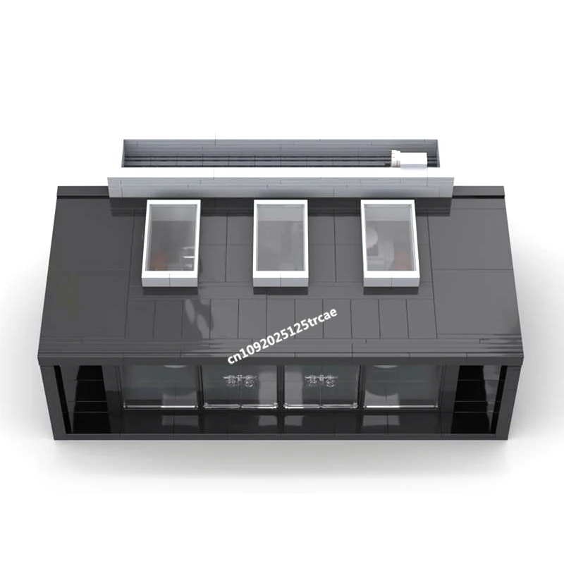 New 569Pcs City Hot Street View Moc Modular Modern Coffee House Model Building Blocks Diy Creative Ideas Kid Toys Birthday Gifts