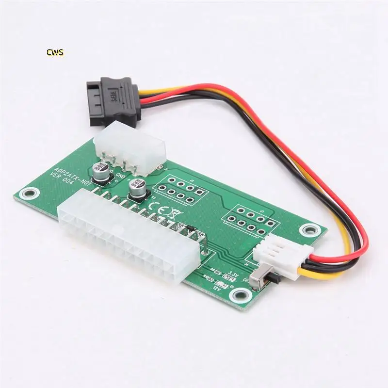 บอร์ดอะแดปเตอร์ซิงค์อัตโนมัติกําลัง ATX คู่พร้อมการเชื่อมต่อ 24PIN สําหรับการสลับพลังงานกราฟิกการ์ด