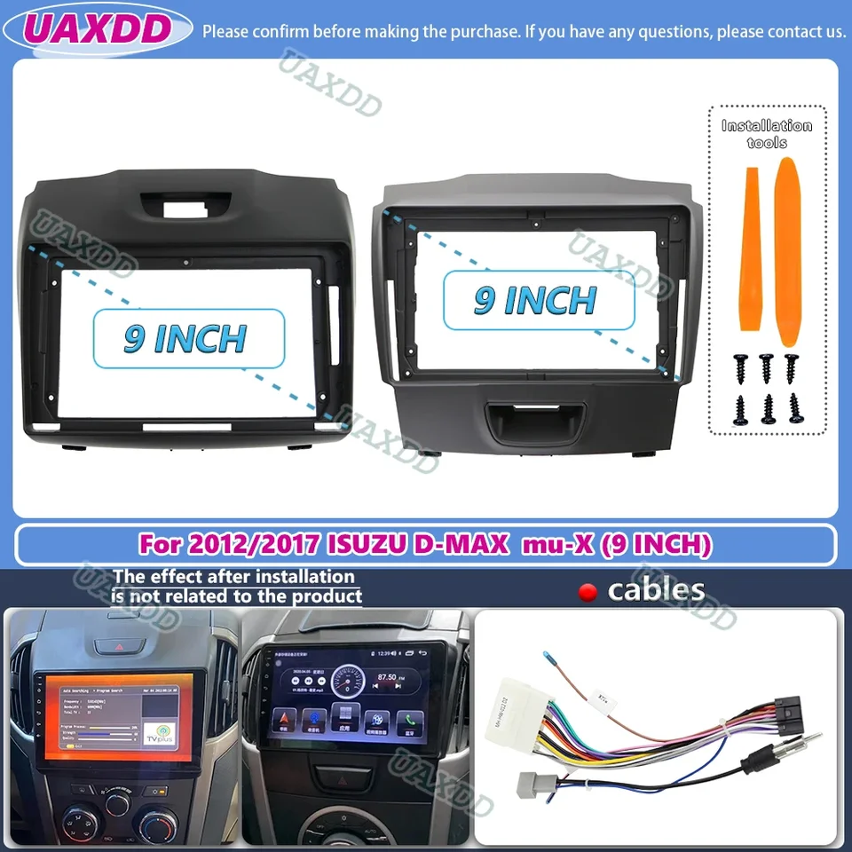 For 2012 Isuzu D-Max D Max 9 Inch Radio Android Stereo Frame Panel