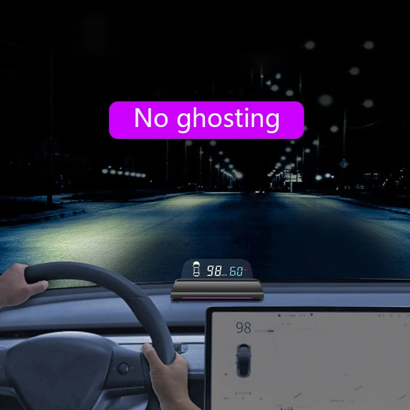 Für Tesla Modell 3 Digital Hud Tacho Head Up Display Geschwindigkeit Projektor Dreh getriebe Licht Erinnerung