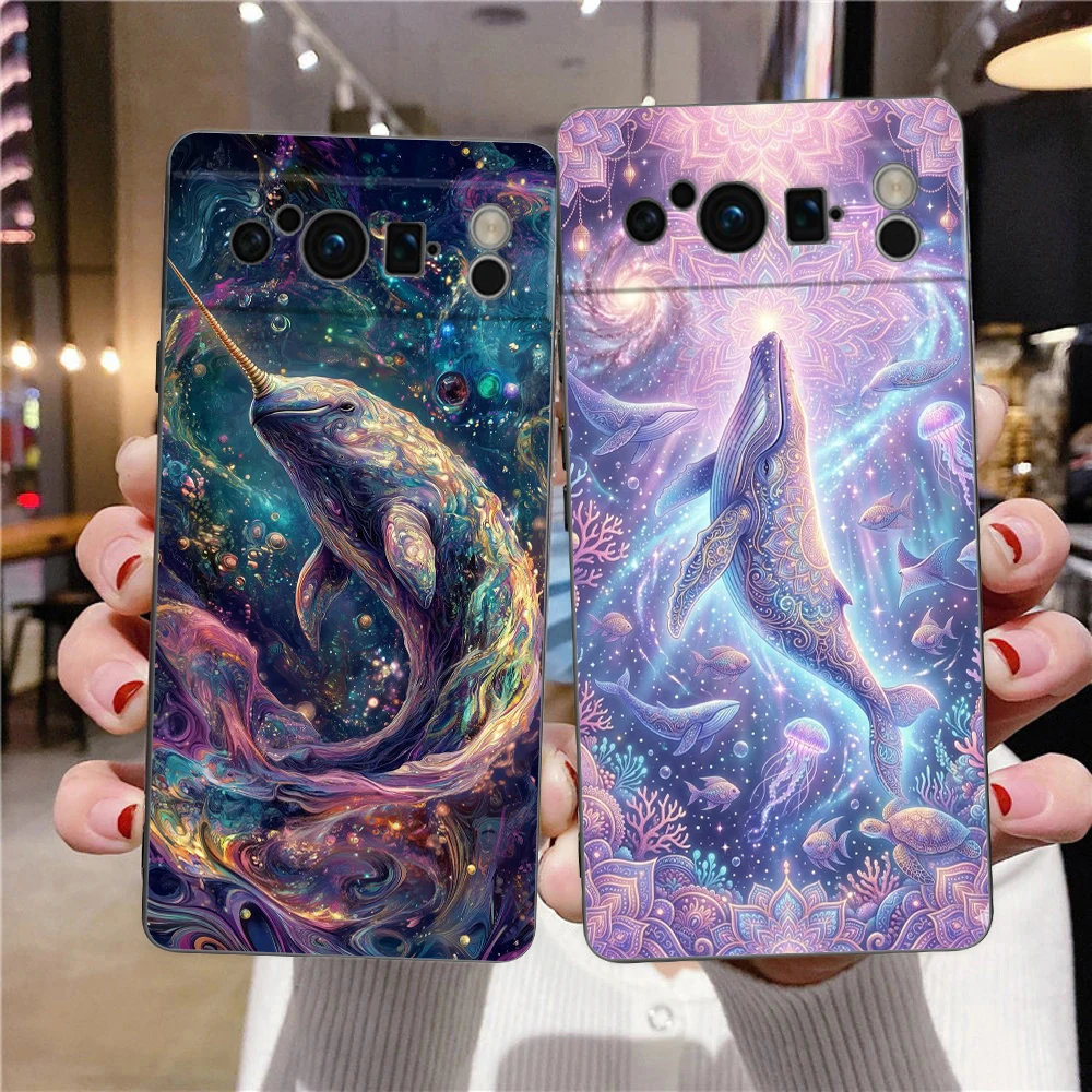 Google Pixel 8A - Whale Phone Case Cover for Google