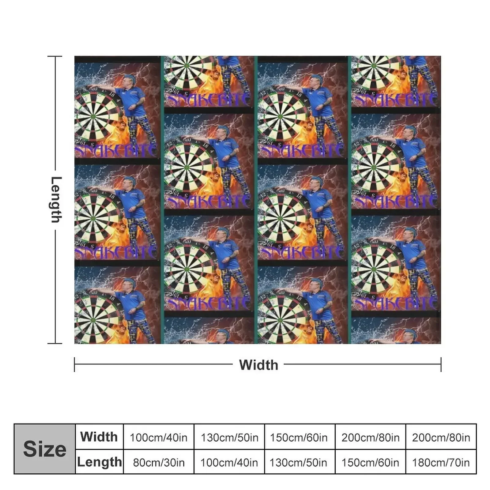 Peter Wright Snakebite Graphic Throw Blanket Beautifuls Bed linens sofa bed Blankets