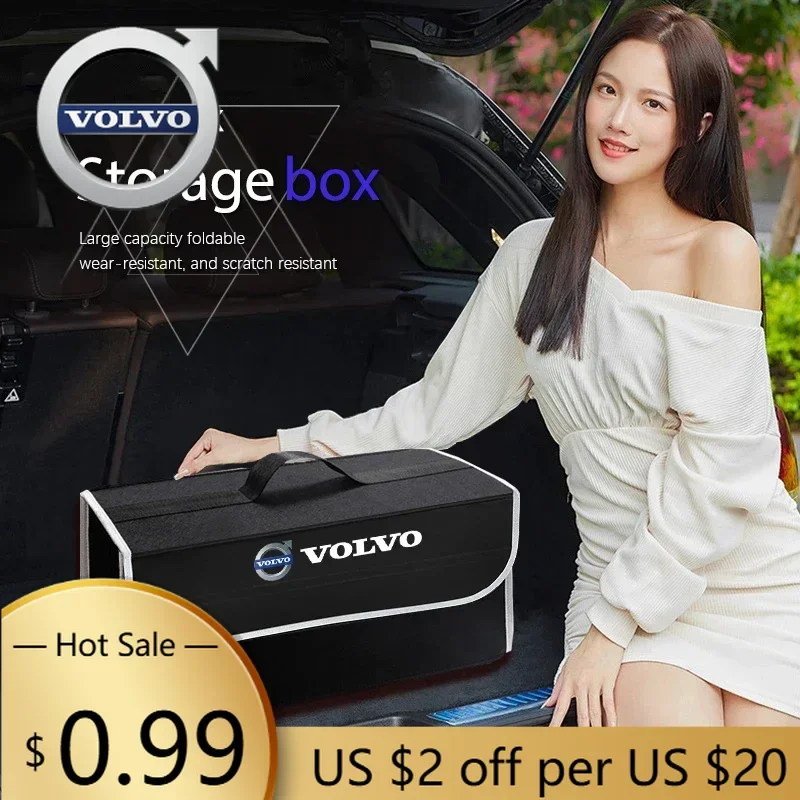 

Колпаки-органайзеры Volvo для багажника автомобиля, складная сумка для хранения большой емкости для Xc60 Xc90 V40 V60 S60 V50 V90 S80 C40 XC40 V70 XC7