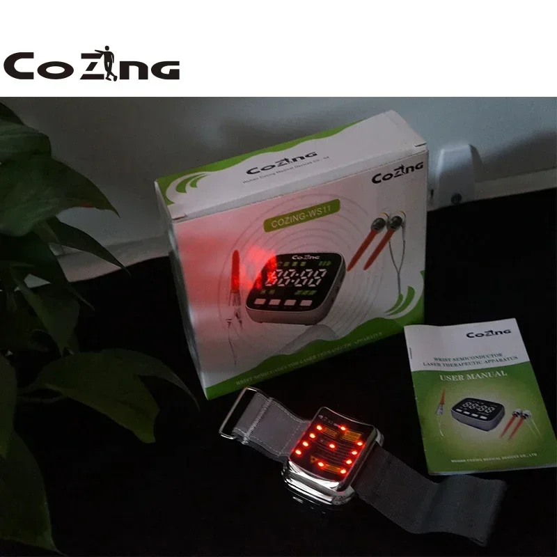 Diabetes Red Light Laser Therapy Multifunction Watch Treating Blood Sugar Blood Pressure Prevent Stroke and Hypertension