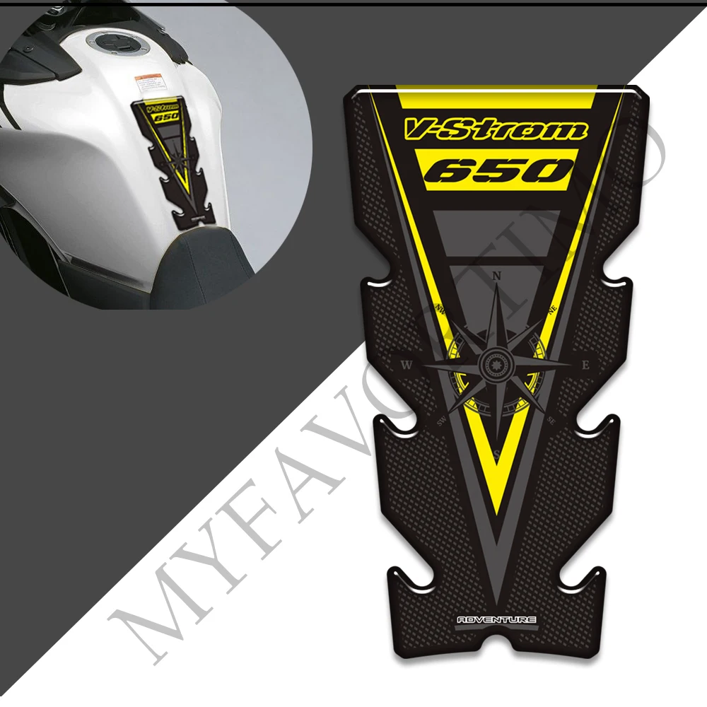 For V STROM VSTROM DL 650 XT 650XT Adventure Tank Pad Protector Trunk Luggage Cases Stickers Fuel Oil Kit