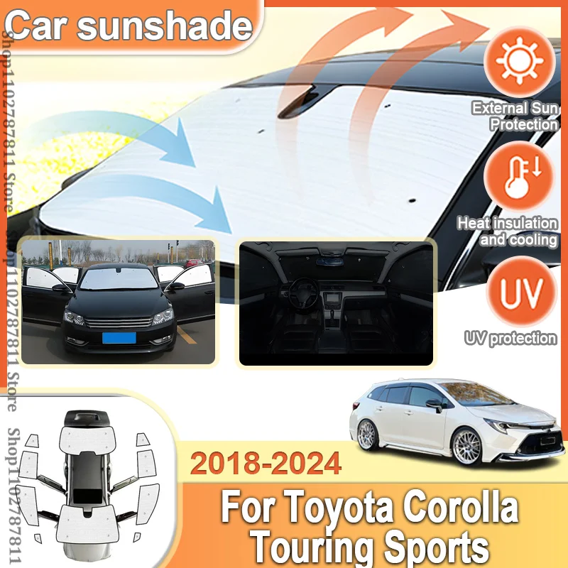 

For Toyota Corolla Touring Sports E210 2018-2024 Car Sun shades Anti-UV Windows Sunshades Coverages Sun Visors Auto Accessories