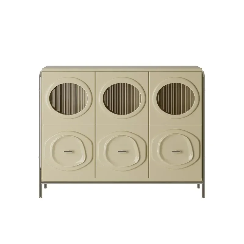 

Cream simple bucket cabinet, small apartment living room bedroom wall locker
