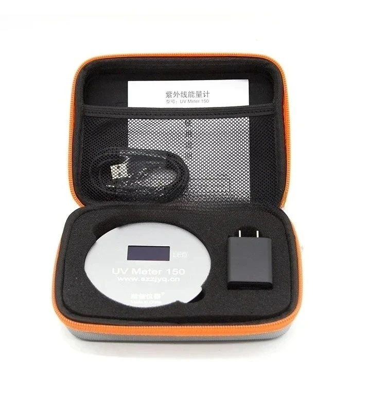 UV energy meter LED light source 395NM peak 340-420nm LED illuminance meter power energy temperature display