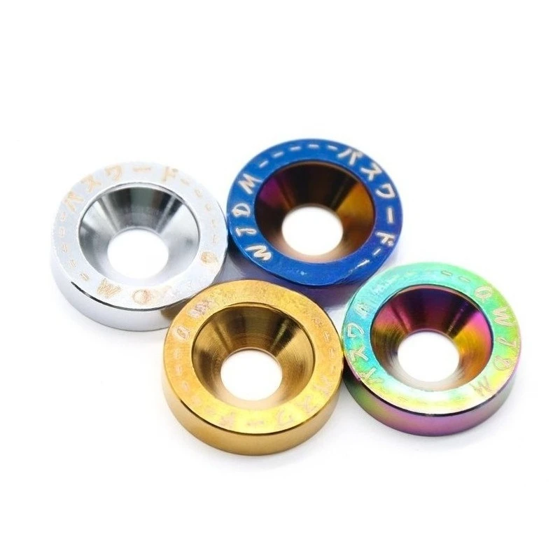 M6 M8 304 Stianless Steel JDM Fender Washers Car Modification Gasket Screw Fender Bumper Engine Concave Screws Hex Fastener