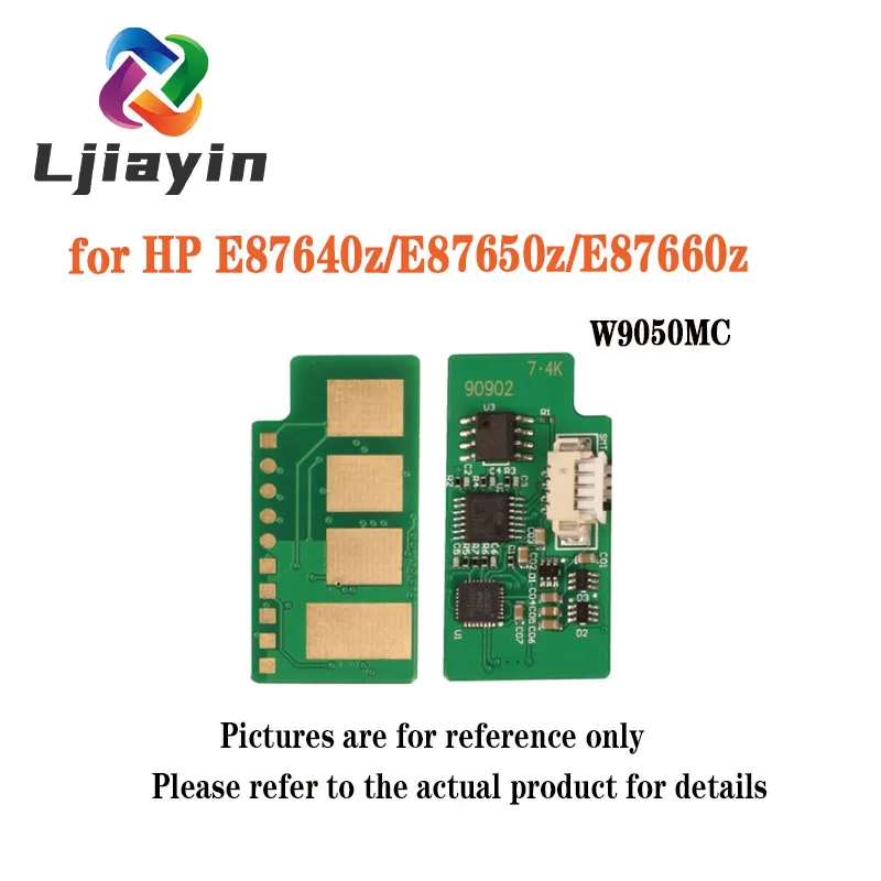 W9050MC/W9051MC/W9052MC/W9053MC/W9054MC Toner Chip and Drum chip for HP Color LaserJet Managed MFP E87640z/E87650z/E87660z