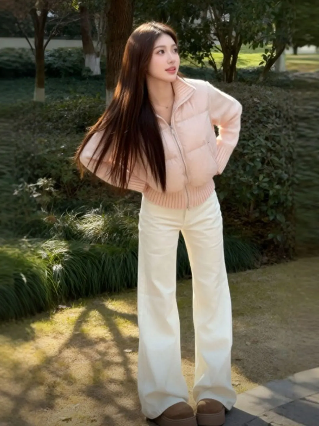 

Unique ort Cotton Jaet Beautiful Unique Little Cotton Coat Outerwear Spring Season Korean Sle Slim Fit Zipper Closure