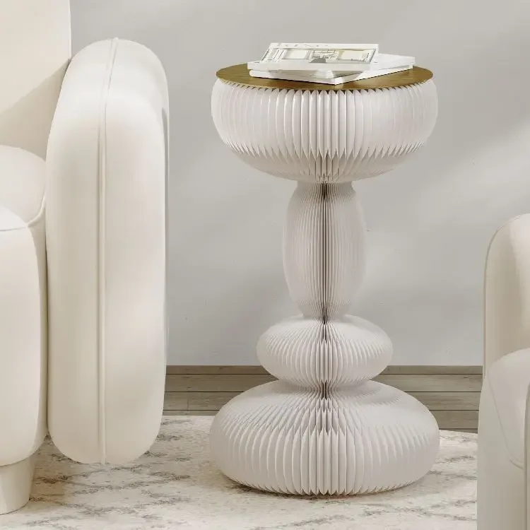 Small coffee table side table bedside small round table home living room simple corner few light luxury creative mobile small ta