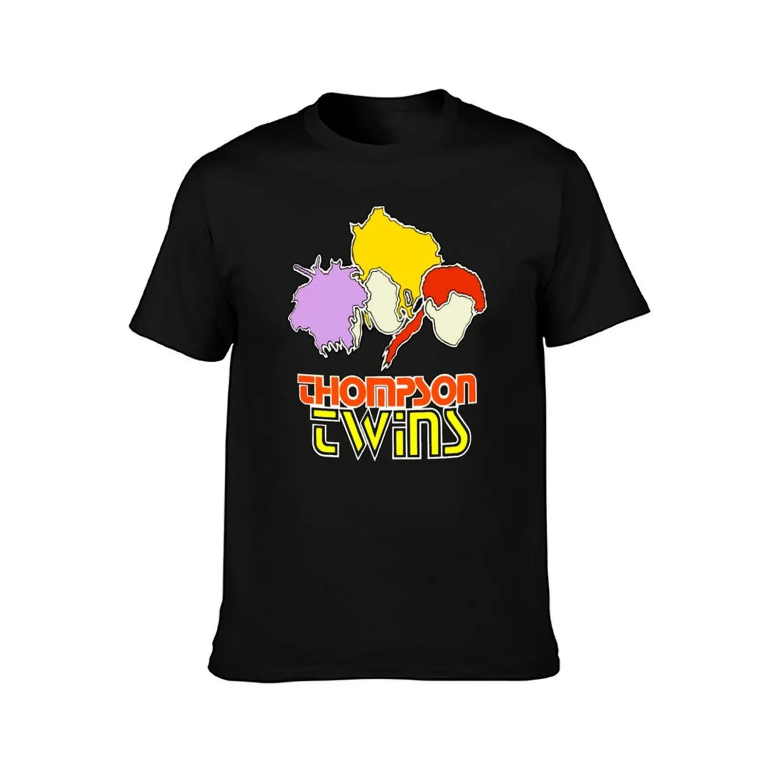 1985 Thompson Twins T-Shirt, Summer Casual Cotton Tee, Oversized Streetwear Tops, Vintage Graphic Print, Loose Fit Short Sleeve