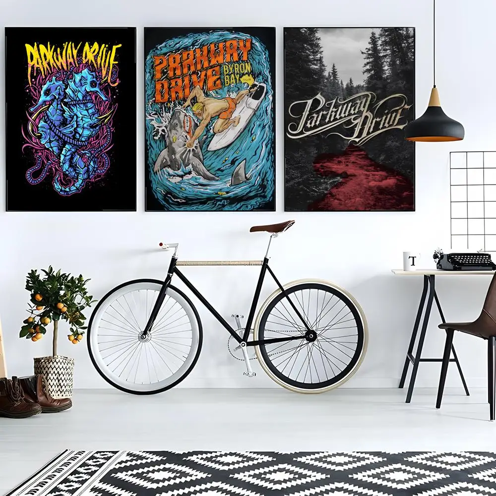 metalcore band art P-Parkway Drive Poster retro art restaurant bar decoration