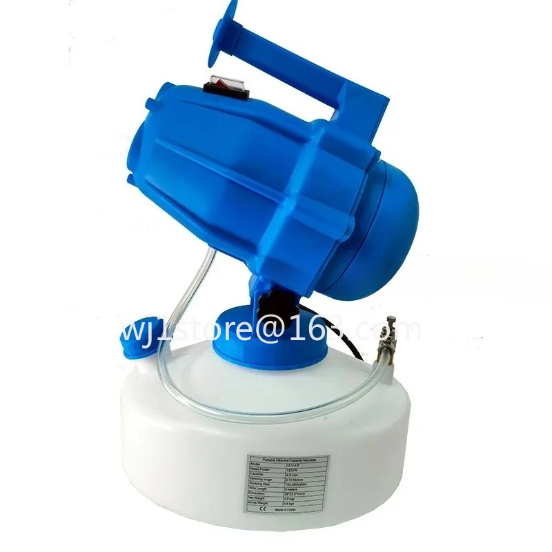 5L ultra-low capacity electric sprayer, portable three-hole atomizing mist cooling machine for disinfection and reserve