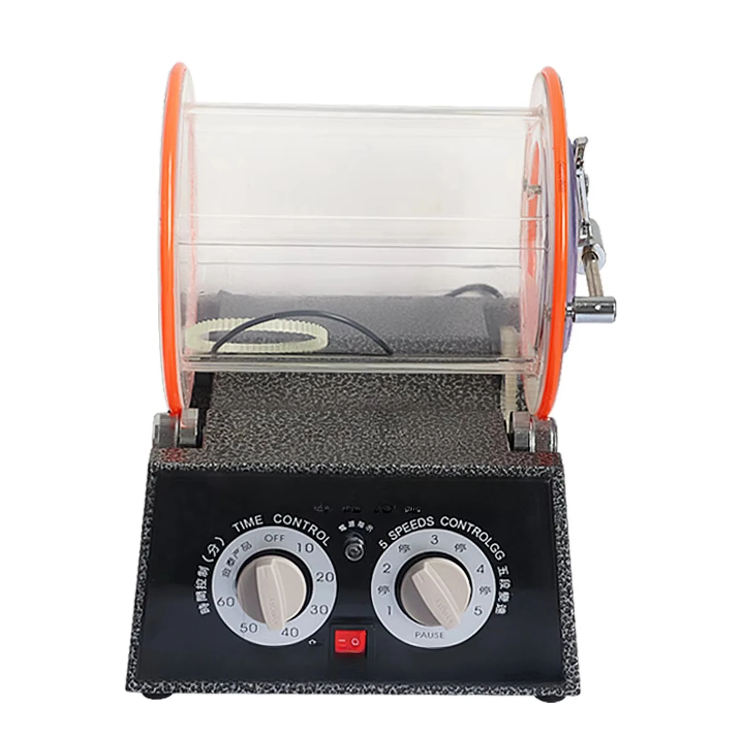 

2000 5KG Capacity Gray Color Jewelry Stainless Steel Polishing Machines With Timing Roller Jewelry Polishing Machine