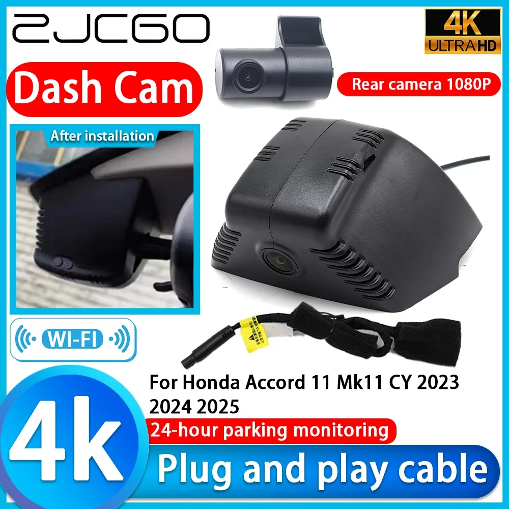 

Video Recorder 4K UHD Plug and Play Car DVR Dash Cam For Honda Accord 11 Mk11 CY 2023 2024 2025